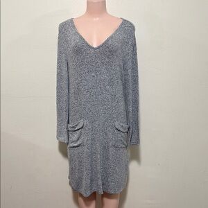 Soft Surroundings laney comfy stretchy oversized woman dress w/ pockets size XS